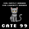 CATE99 99%  SUPPLY BURNED 99% LIQUIDITY BURNED 